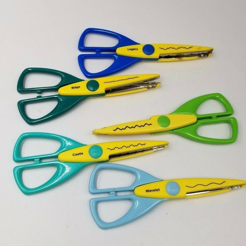 Provo Craft Decorative Edge Scissors Paper Edging Wavelet Legacy Ridge Lot 5